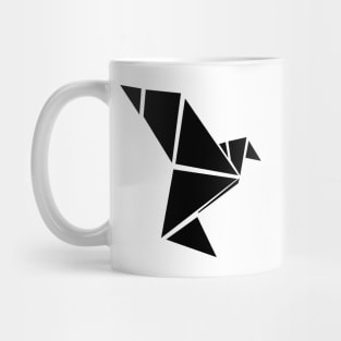 Graphic design dove black and white Mug